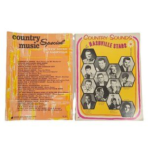 Vtg 60s Country Sounds Of Nashville Stars Country Music Special Music Book Lot